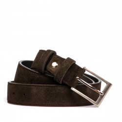 Ceinture homme 05bc cuir velours café
