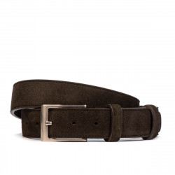 Ceinture homme 05bc cuir velours café