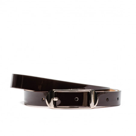 Ceinture femme 03m vernis bordeaux
