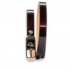Ceinture femme 03m vernis bordeaux