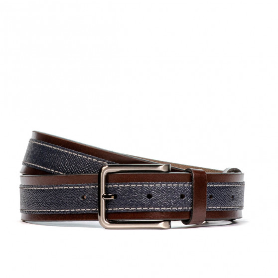 Ceinture hommes 18b marron+biz indigo Ceinture hommes 18b marron+biz indigo