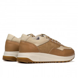Baskets femme 6028 sable combiné