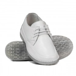 Mocassins femme 672s blanc