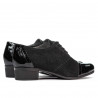 Chaussures casual femme 652 vernis noir combiné