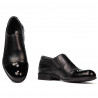 Chaussures élégantes pour hommes 765 vernis noir combiné
