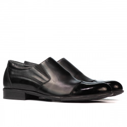 Chaussures élégantes pour hommes 765 vernis noir combiné