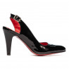 Sandales femme 1236 vernis noir