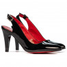 Sandales femme 1236 vernis noir
