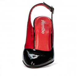 Sandales femme 1236 vernis noir