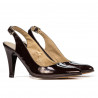 Sandales femme 1236 vernis café