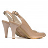 Sandales femme 1236 vernis ivoire