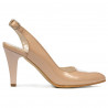 Sandales femme 1236 vernis ivoire