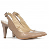 Sandales femme 1236 vernis beige nacré