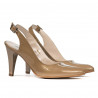 Sandales femme 1236 verni beige