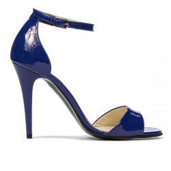 Sandales femme 1238 vernis bleu