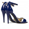 Sandales femme 1238 vernis bleu