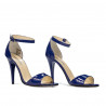 Sandales femme 1238 vernis bleu