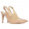 Sandales femme 1249 vernis ivoire
