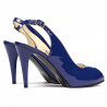 Sandales femme 1250 vernis bleu