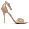 Sandales femme 1238 vernis beige nacré