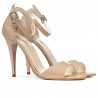 Sandales femme 1238 vernis beige nacré