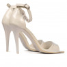 Sandales femme 1238 vernis blanc