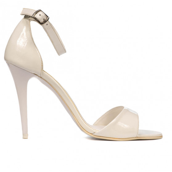 Sandales femme 1238 vernis blanc Sandales femme 1238 vernis blanc