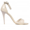Sandales femme 1238 vernis blanc