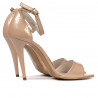 Sandales femme 1238 verni ivoire