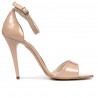 Sandales femme 1238 verni ivoire