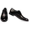 Chaussures élégantes homme 763 vernis noir combiné