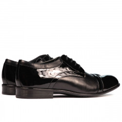 Chaussures élégantes homme 763 vernis noir combiné