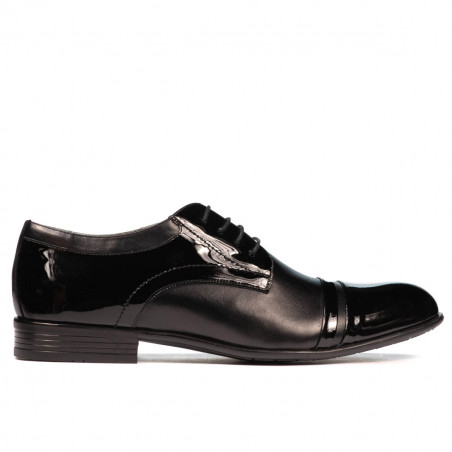 Chaussures élégantes homme 763 vernis noir combiné