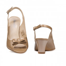 Sandales femme 1251 vernis beige02