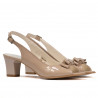 Sandales femme 1251 vernis beige nacré