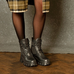 Bottes femme 3353 noir combiné lifestyle