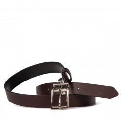 Ceinture femme 22m bordeaux+noir