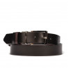Ceinture femme 22m bordeaux+noir