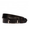 Ceinture femme 22m bordeaux+noir