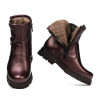 Bottines enfants 3020 violet nacré