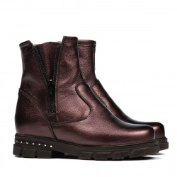 Bottines enfants 3020 violet nacré