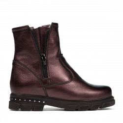 Bottines enfants 3020 violet nacré