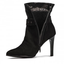 Bottines femme 1182 noir antilope