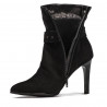 Bottines femme 1182 noir antilope