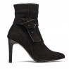 Bottines femme 1182 noir antilope