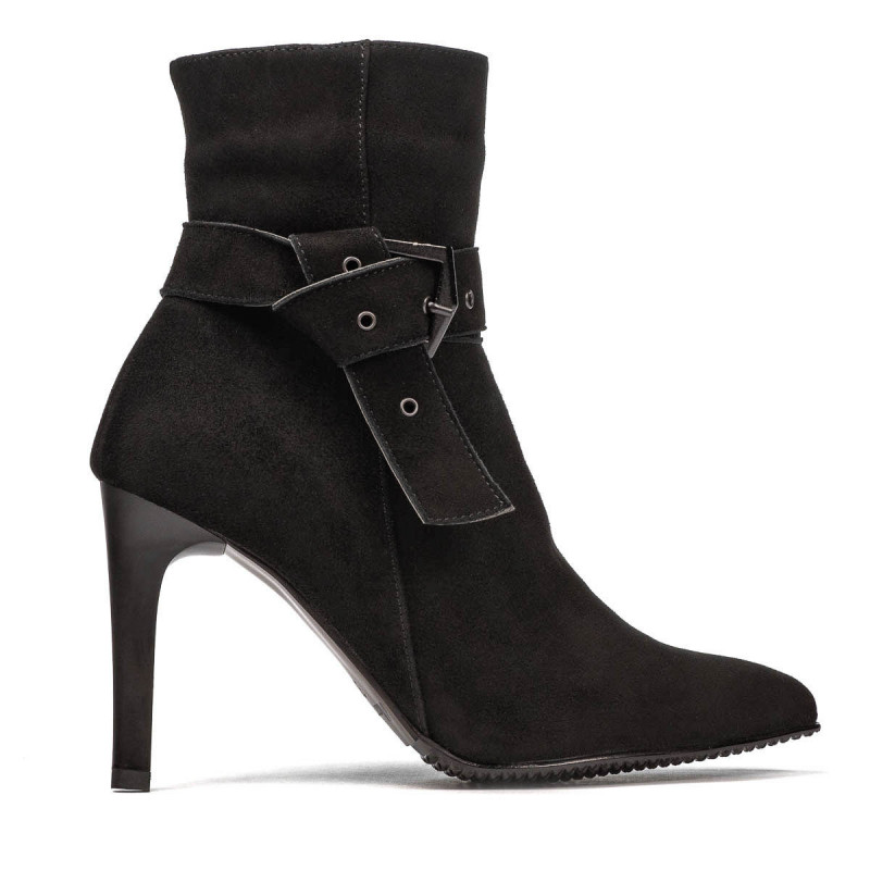 Bottines femme 1182 noir antilope