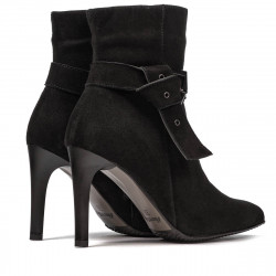 Bottines femme 1182 noir antilope