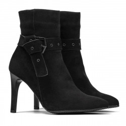 Bottines femme 1182 noir antilope