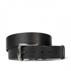 Ceinture homme 01b noir pressé
