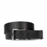 Ceinture homme 01b noir pressé